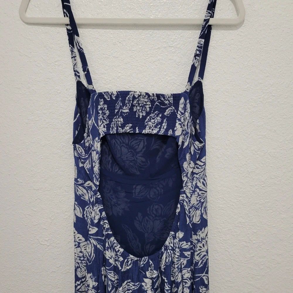 Madewell Textured Maxi Slip Dress Floral Size 4 NW335